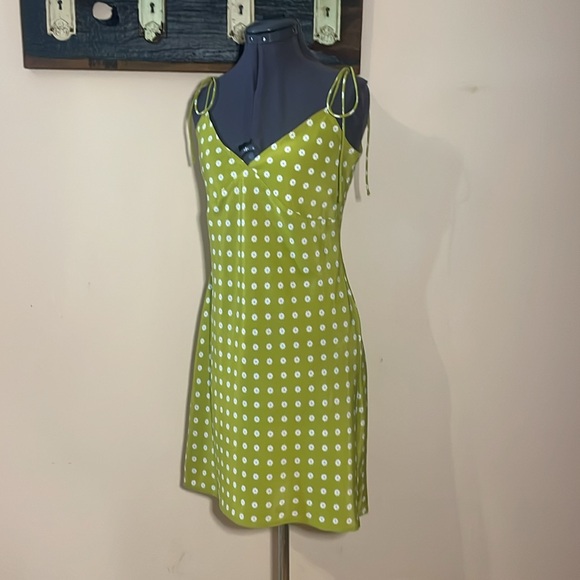 Levi's Sweet Daisy Split Pea Gem Slip Dress Size Small - Picture 4 of 16
